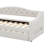 Upholstered Daybed Twin XL Size, Sofa Bed With LED Belt And Trundle, Linen Tufted Day Bed-835330800