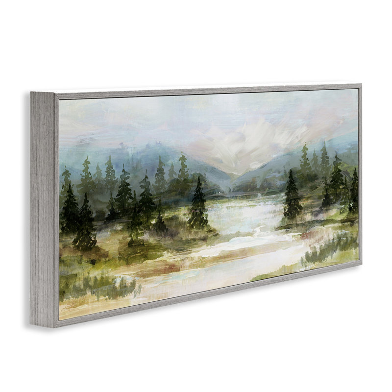 Vast Country Landscape, H 13 po x l 30 po x P 1,5 po, Estampe numérique Farmhouse