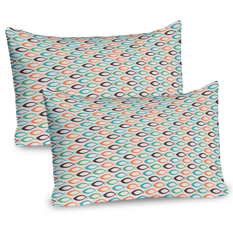 Ensemble de 2 taies décoratives Ambesonne Retro, H 20 po x l 30 po