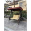 Ensemble de 2 coussins de chaise de patio capitonnés à haut dossier - Coussins de siège à bascule et Adirondack imperméables avec attaches, jaune / blanc-126172339