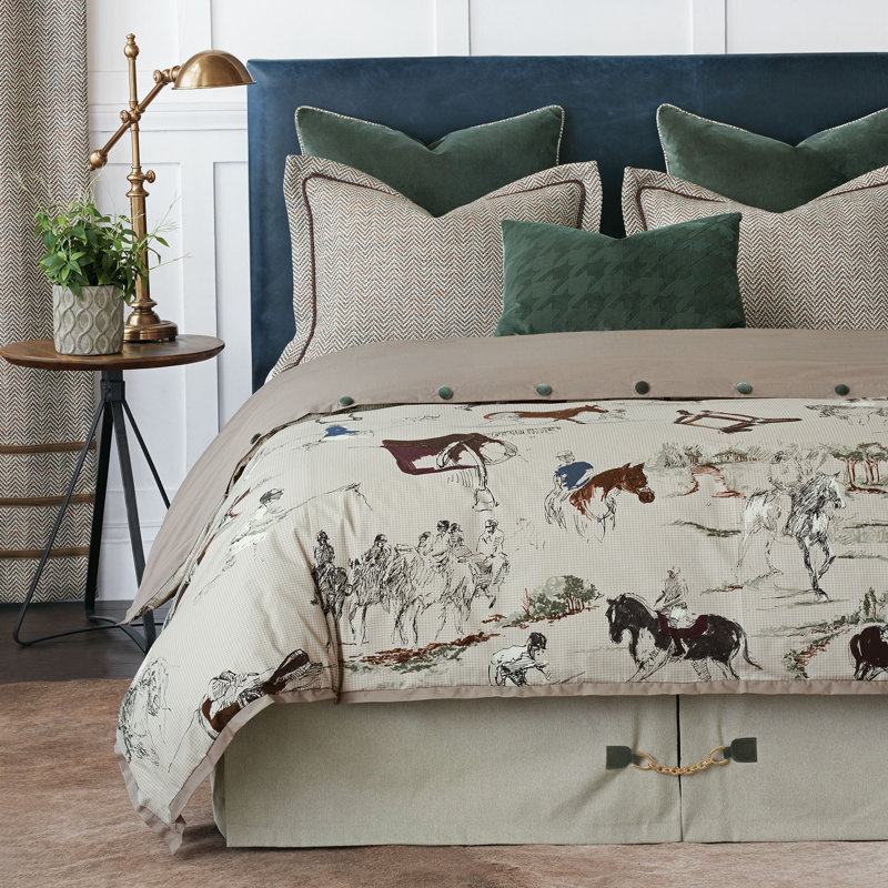 Steeplechaser Tailored Bed Skirt, Queen