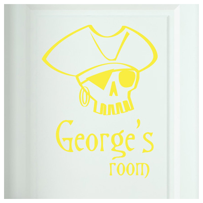 Nautical & Beach Wall Decal, Bright Yellow