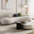Modern Simple Curved Grey Sofa
