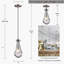 Luminaire suspendu pour îlot de cuisine moderne en verre 1 lumière (ensemble de 2)-485918904