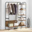 Clothes Rack With Shelf 120 X 44 X 160 Cm Engineered Wood-880567907