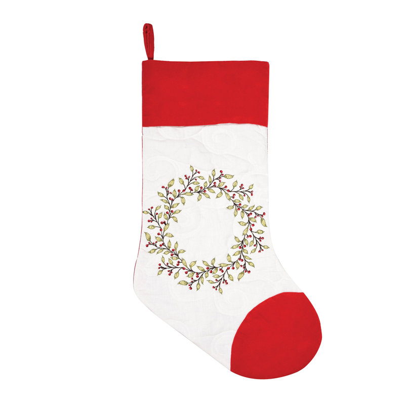 Chaussette de noël guirlande à baies