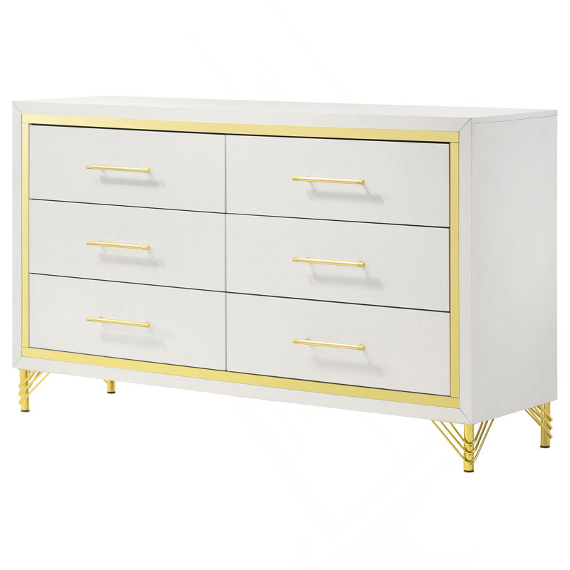 Commode de chambre à 6 tiroirs Chesney