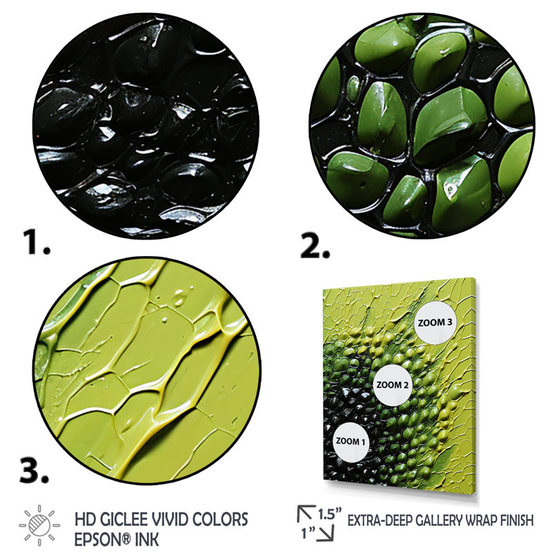 Vert et abstrait avocat I - fruits, art mural, H 32 po x l 16 po x P 1 po