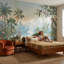 Papier peint rivière tropicale avec oiseaux tropicaux-1726509059-1726509057
