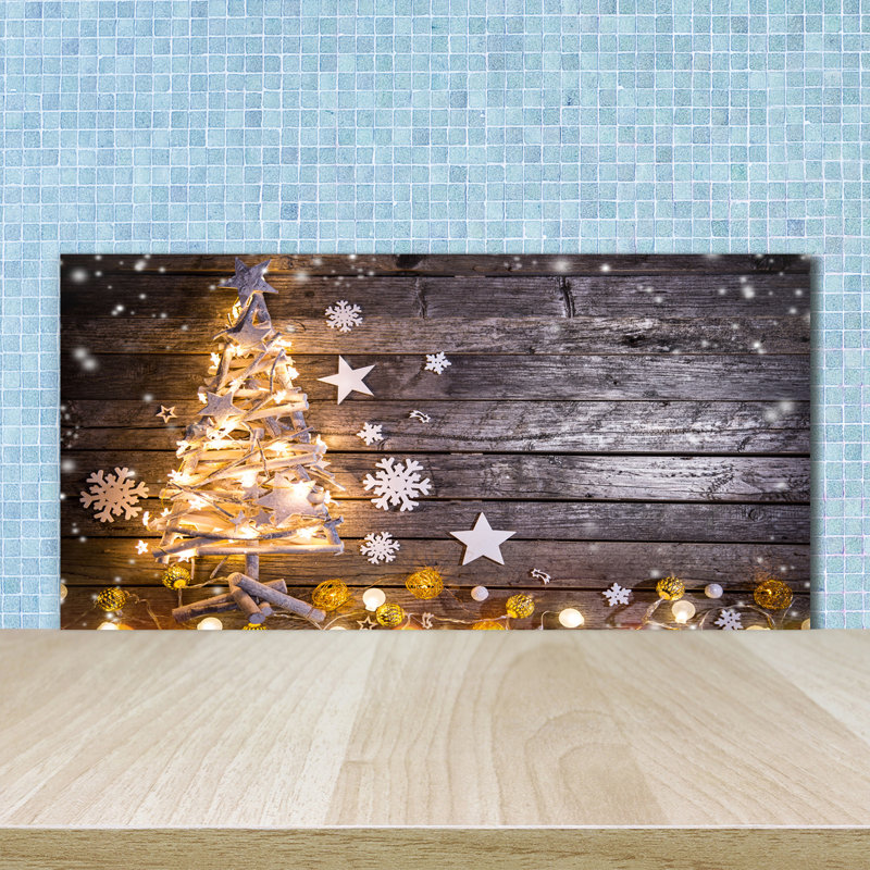 Halesworth 50cm W x 100cm L Glass Peel and Stick Panel
