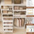 Welles Closet System with Wood Drawers, Hanging Rods-1390758384