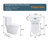 Glossy White Toilet With Powerful Flush And Easy Installation Elongated High-Performance Construction-124321993