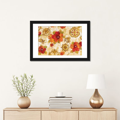 «Hibiscus and Mandala» par Silvia Vassileva - impression sur toile tendue