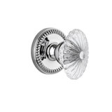 Grandeur Newport Rosette Privacy with Chambord Crystal Door Knob