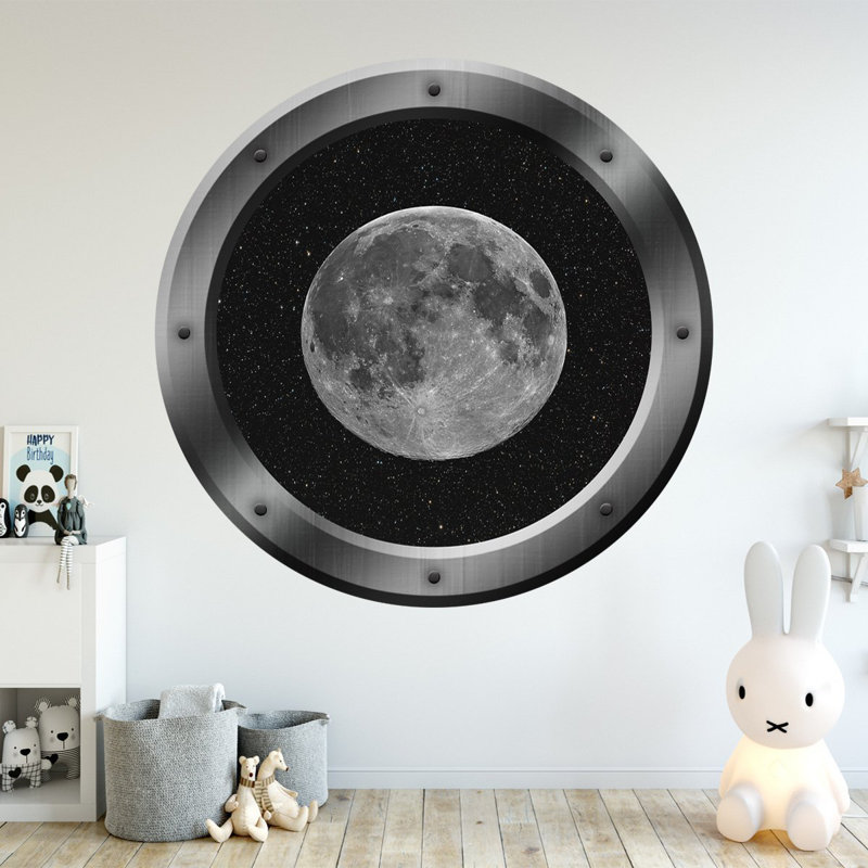 Décalcomanie murale Lunar Berg Porthole, H 24 po x l 24 po