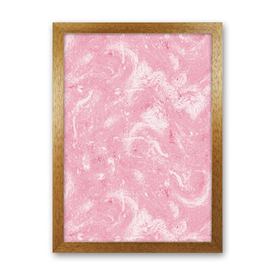 Abstract Dripping Painting Pink - Print