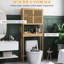 Armoire de rangement de salle de bain au-dessus de la toilette - Style moderne avec tablette réglable et étagère ouverte