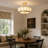 4-Light Lotus Semi-Flush Mount Ceiling Light