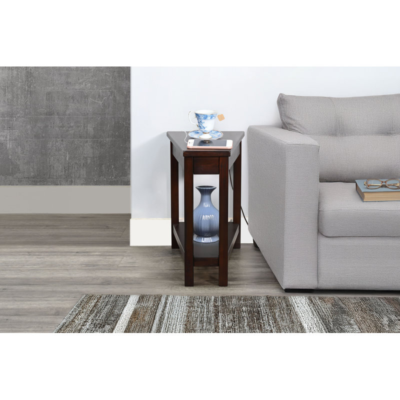 Table de bout Hemphill, Avec alimentation, Brown-Red
