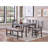 Dining Room Furniture Simple 6Pc Set Dining Table 4X Side Chairs And A Bench Solid Wood And Veneers