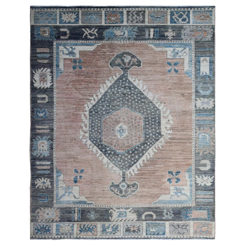 New Afghani Bakshaish Wool On Cotton 10Ft8inx14ft2in Clay