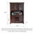 54-inch Solid Walnut Standard Pantry Cabinet