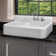 Heritage 42" Front Apron Single Bowl Fireclay Sink with Integral Drainboard and High Backsplash
