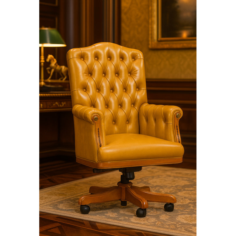 Fauteuil de direction Immanuel Giorno, Brun