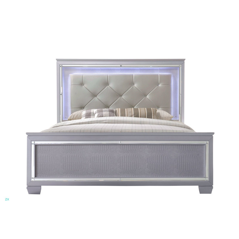Finition de pied de lit texturée 1pc, Grand lit
