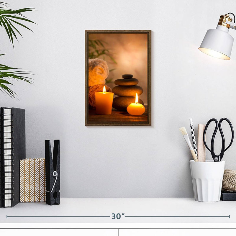 Aromatic Spa, 9" x 13", Floating Frame Walnut