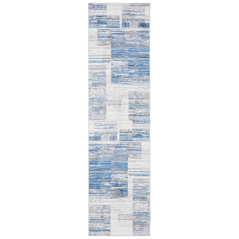 Hobgood 100 Performance Abstract Rug, Runner 2'2" x 8'