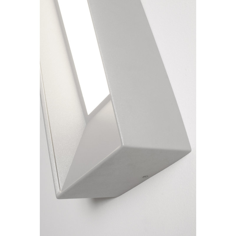 Plafonnier encastré 1 lumière del Janay, H 20 po x l 5 po x P 3,5 po, Gris texturé