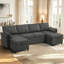4 Seater Fabric Sofa Bed-94533295