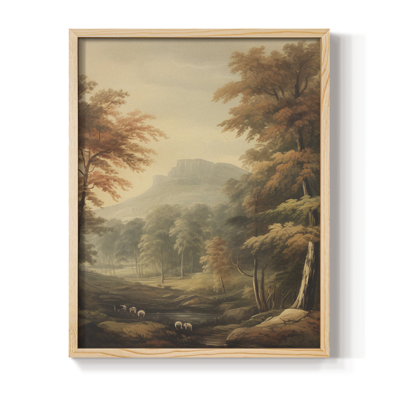 "Vintage Landscape XXV", Naturel, H 30 po x l 24 po