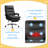 Massage Office Chair with Heat Function, Computer Desk Chair with Footrest Swivel Wheels