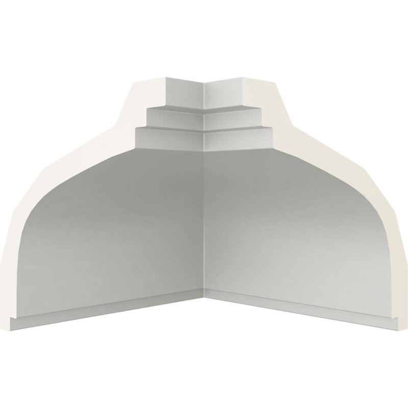 Moulure de coin intérieure Endurathane, P 4 1/8 po x H 3 3/4 po (correspond à la moulure MLD03X04X05DY), apprêtée en usine