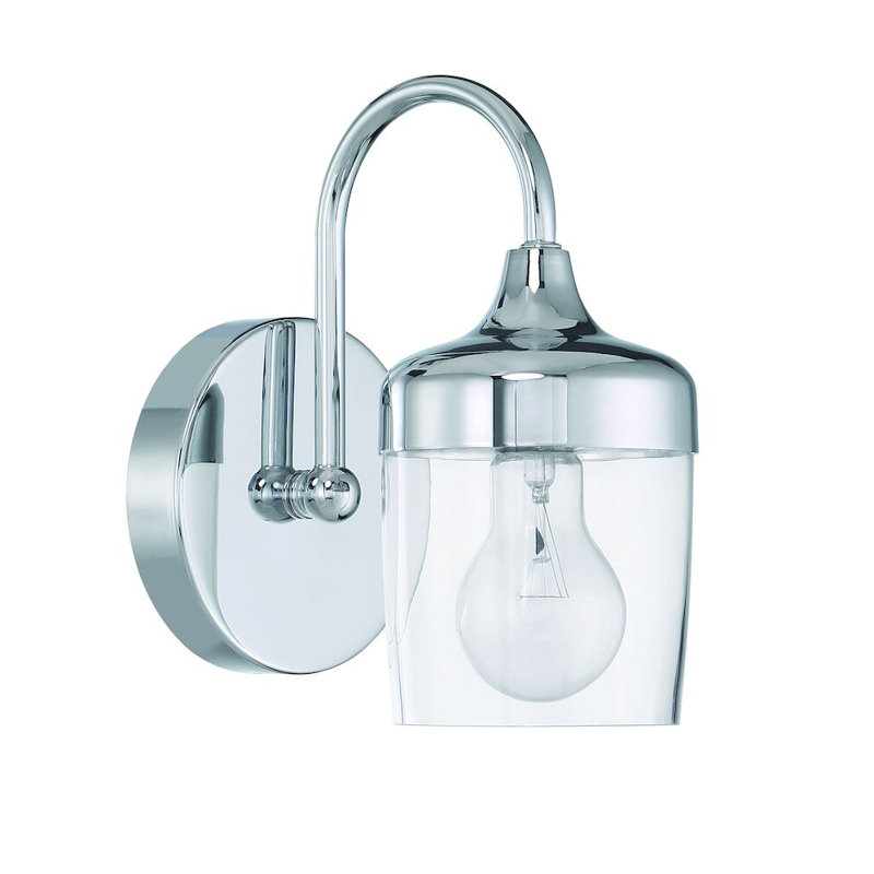 Liona Armed Sconce, Chrome