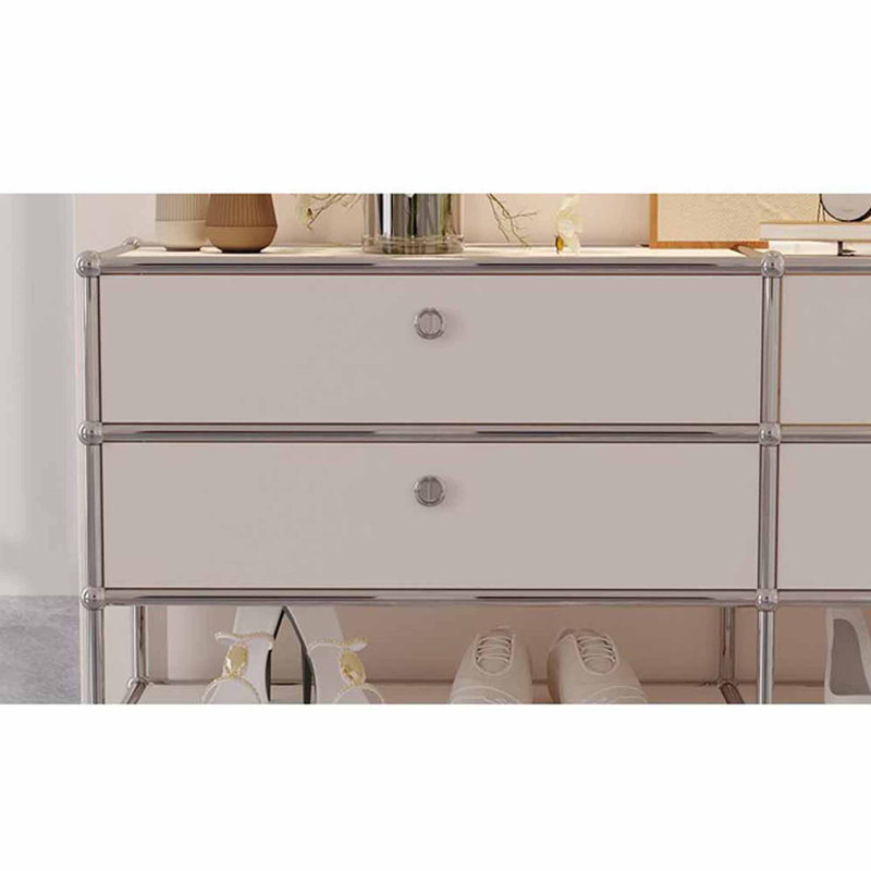 Armoire à chaussures de luxe de style américain, Crème