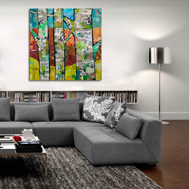 «Fall Trees 1» par St. Hilaire Elizabeth, H 36 po x l 36 po x P 0,2 po