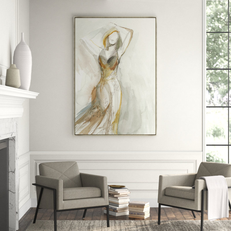 Call It Love Print by Jean Kenna, Image Brush Gel, 44.5" H x 31.5" W