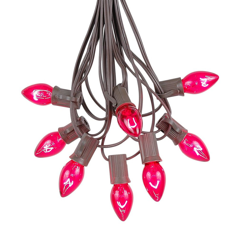 Guirlande de Noël 25 lumières, Rose