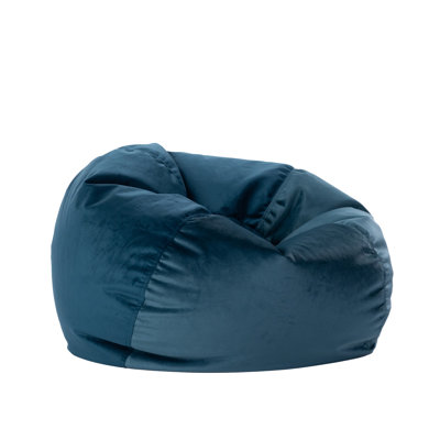 Factory Direct Partners 30 inch Round Velvety Bean Bag for Kids and Teens by Factory Direct Partners