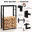 Kuniza 60cm W Metal Log Rack