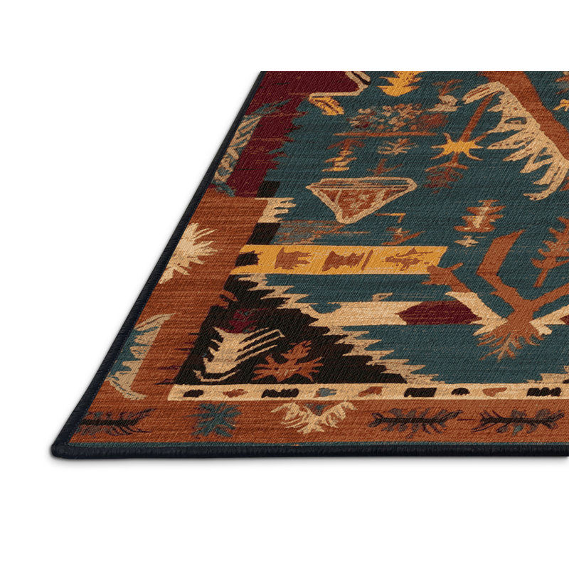 Tapis de musique lavable à motifs tribaux et bohémiens, Tapis de couloir 2 pi x 5 pi
