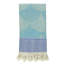 Orange Scallop Stripe Turkish Cotton Towel-1930387870