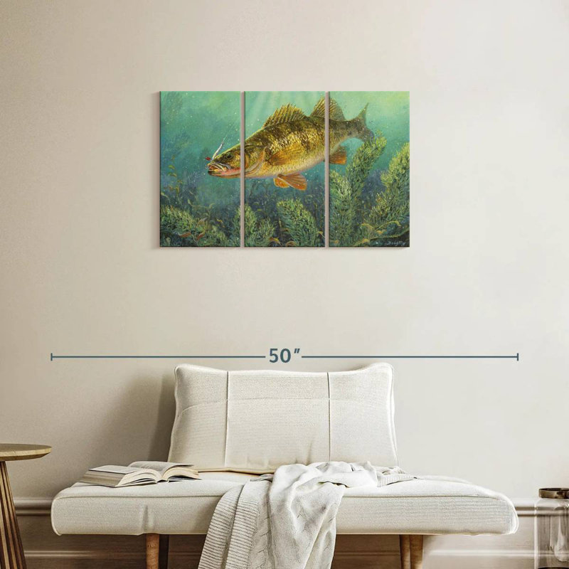 Brampt Perch Fish, 20" H x 33" W