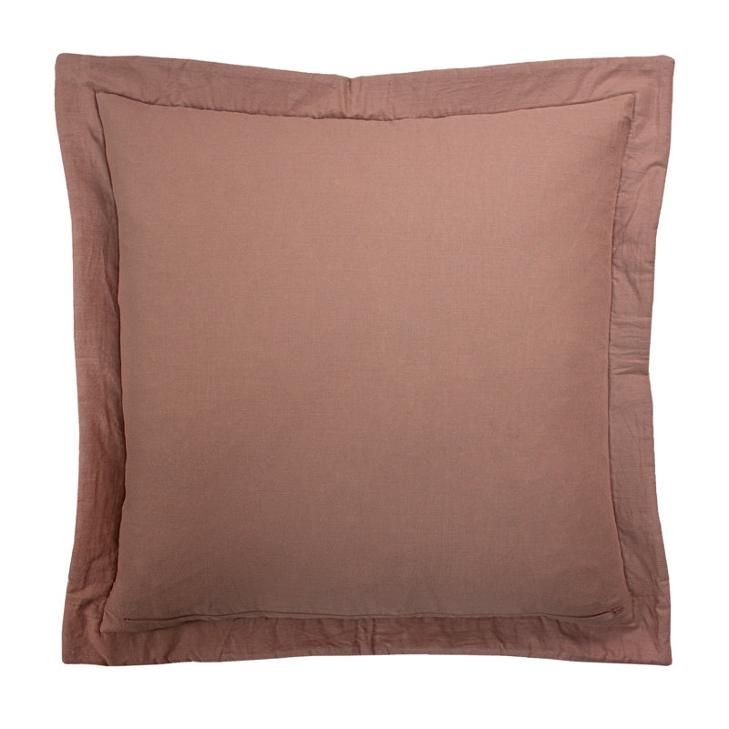 Floral Navy Square Scatter Cushion Cushion, Blush