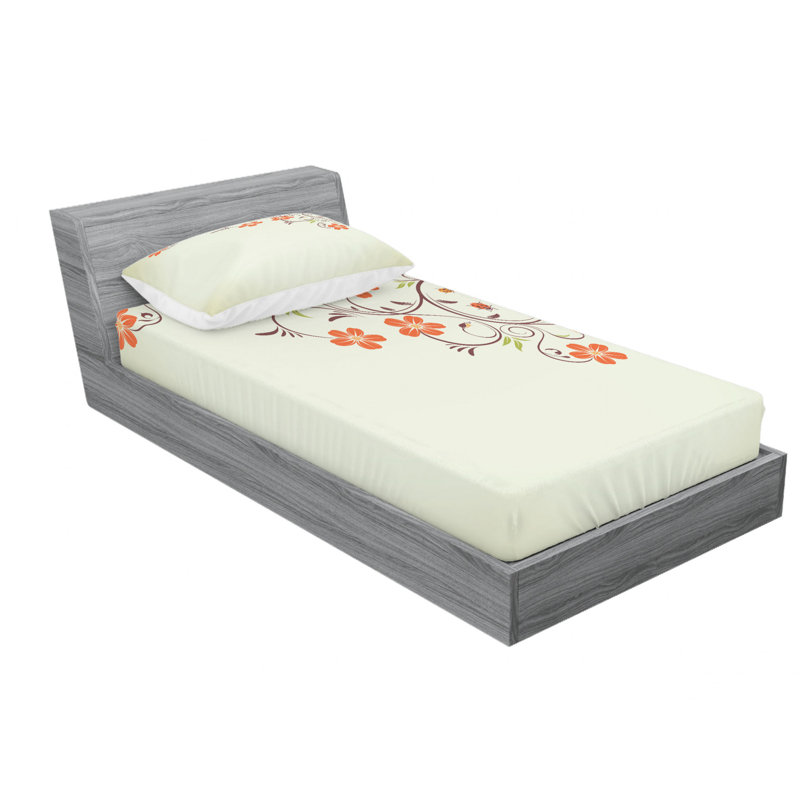 Microfiber Sheet Set, Twin Sheet Set with Fitted Sheet