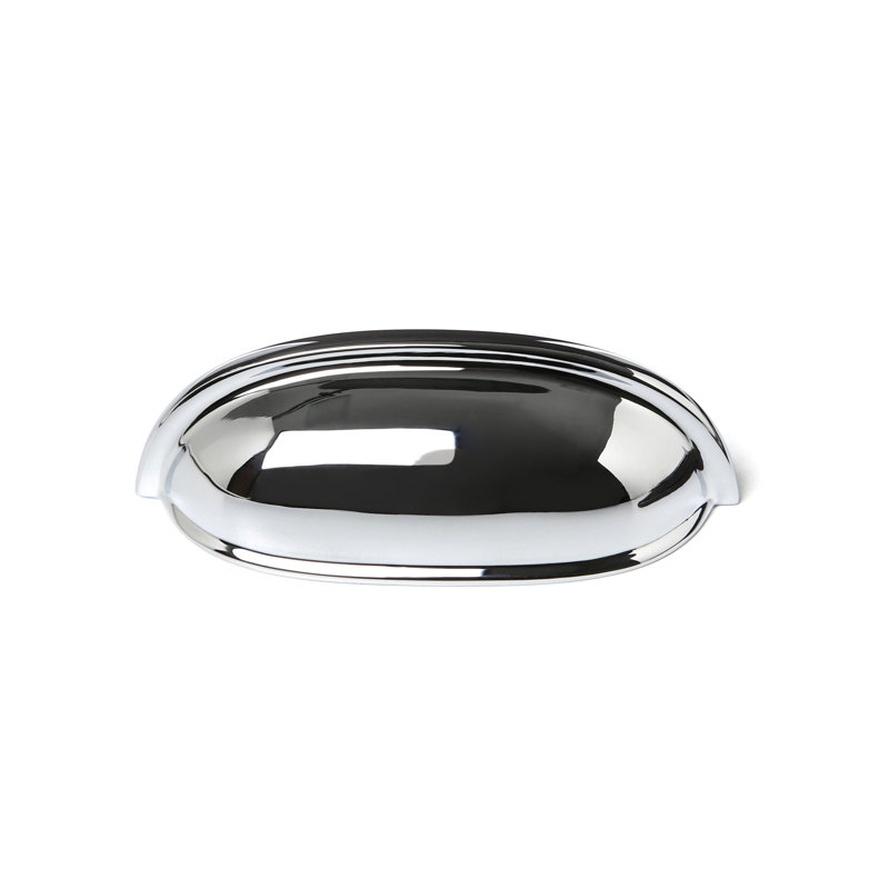 Cup Pulls Cup / Bin Pull, Polished Chrome