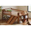 Structure de lit avec tablette de rangement, lit en bois avec glissoire et échelle, garde-corps-1688933921